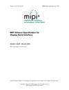 MIPI Alliance Specification for Display Serial Interface example