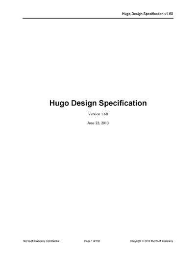 Microsoft Design Specification