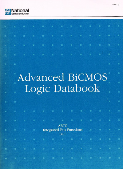 TI National Semiconductor FASTr Advanced BiCMOS Logic Databook