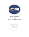 Optical Associates, Inc. TriSOL 300mm Solar Simulator User Manual example