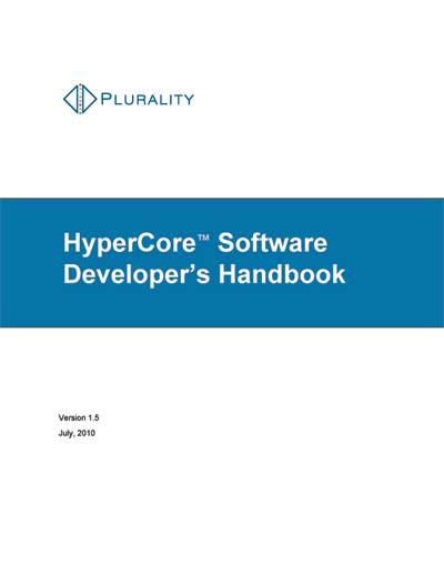 Plurality HyperCore Software Developer's Handbook