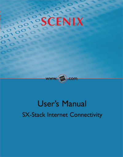 Ubicom (formerly Scenix) SX-Stack Internet Connectivity User's Manual