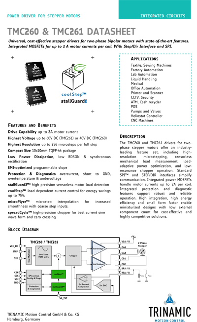 Trinamic TMC260 & 261 Datasheet