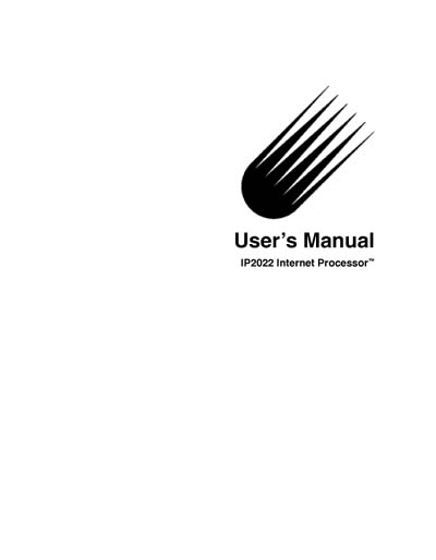 Ubicom IP2022 Internet Processor User's Manual