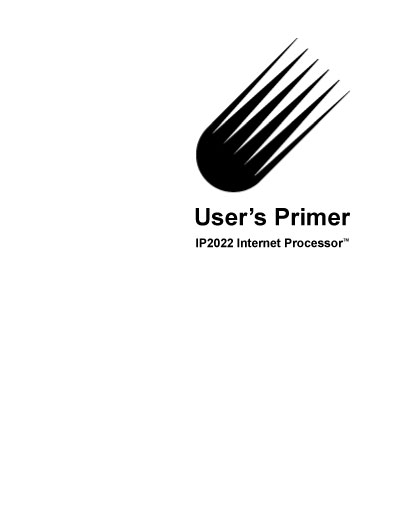 Ubicom IP2022 Internet Processor User's Primer
