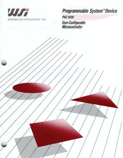 STMicroelectronics WaferScale Integration PAC1000 Microcontroller Data Sheet