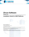 Zircon's Installtion Guide for UNIX Platforms manual example