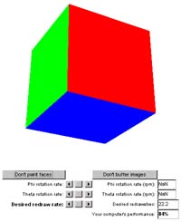 Rotating Cube Applet