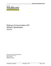 Multicore Communications API Specification example