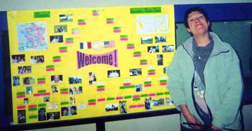 picture of christine and her genealogy poster
