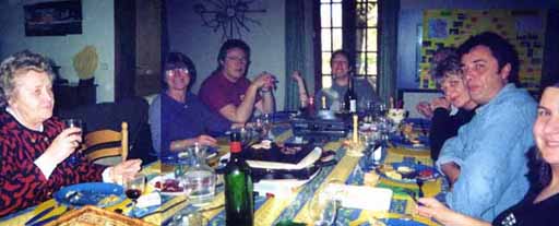 picture at the table in chez meneclier