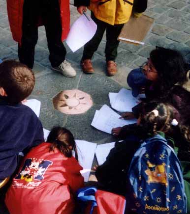 picture of children at kilometer zero