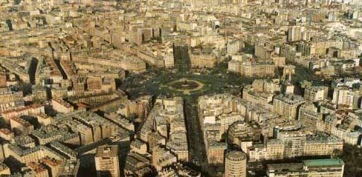 picture of postcard of place de la nations in paris