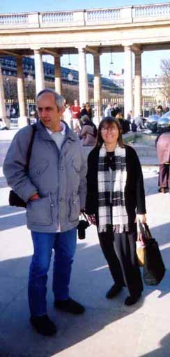picture of philippe meneclier and margueritte miniclier 
				at the palais royal