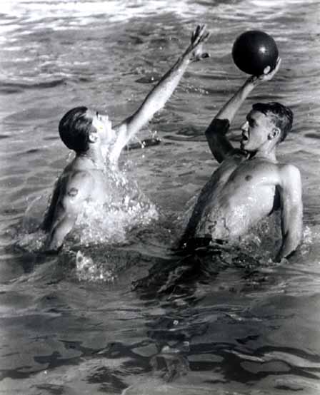 picture of bill ross practicing water polo