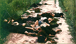 Photo of dead villagers