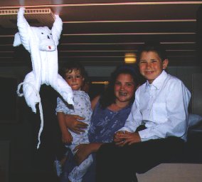Kid with monkey