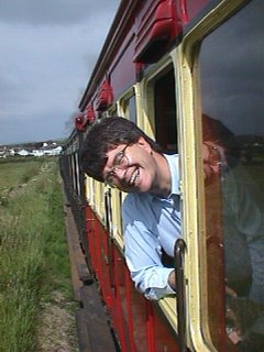 Glenn on Steam Train