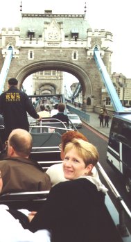 Debbie on the BIG Bus